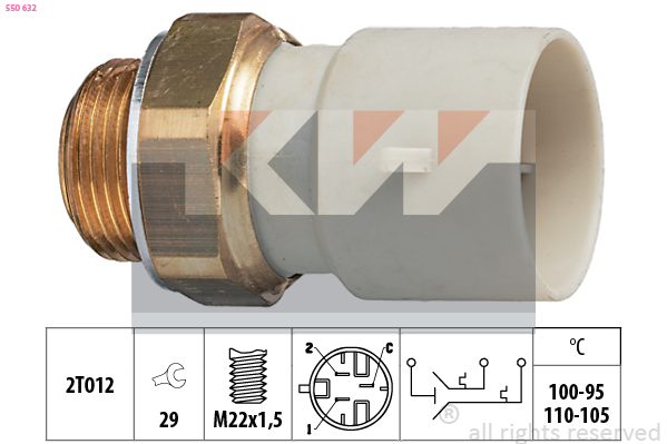 KW Ventilátor kapcsoló 550632_KW